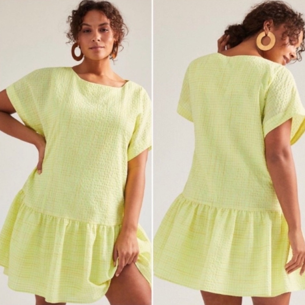 Anthropologie Corey Lynn Calter Mariah Textured Dress EUC Size 1X